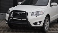 Hyundai Santa Fe 2 2006-2012 Pare-buffle WT018 Noir (Inox) photo 1