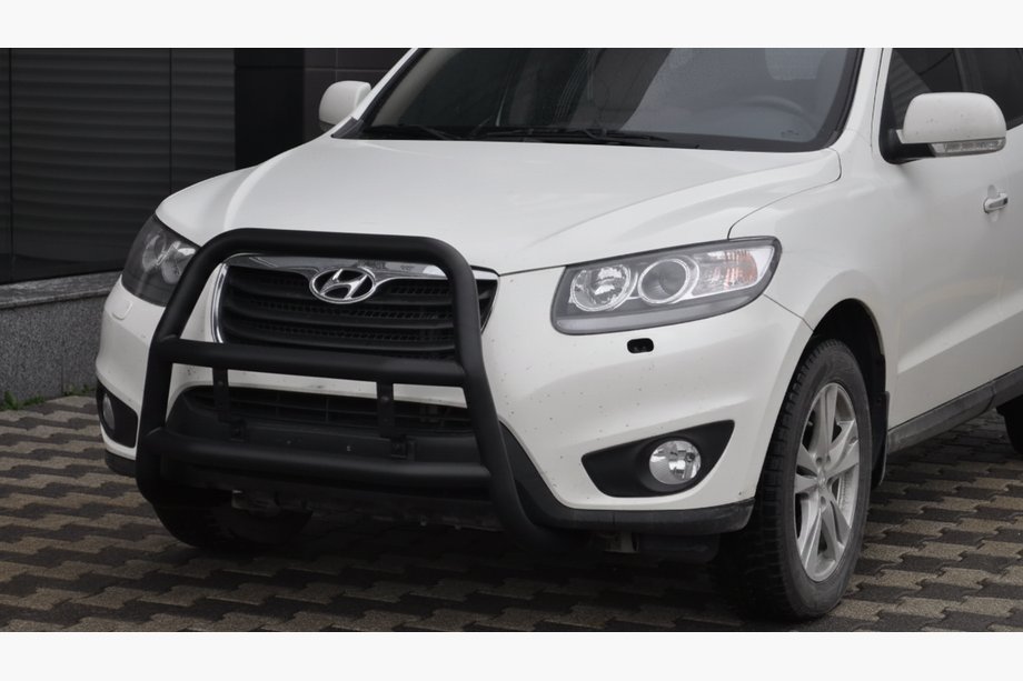 Hyundai Santa Fe 2 2006-2012 Pare-buffle WT018 Noir (Inox) Image