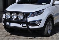 Kia Sportage 2010-2015 Pare-buffle WT018 Noir (Inox) photo 3