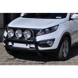 Pare-buffle WT018 Noir (Inox) Kia Sportage 2010-2015 photo 3
