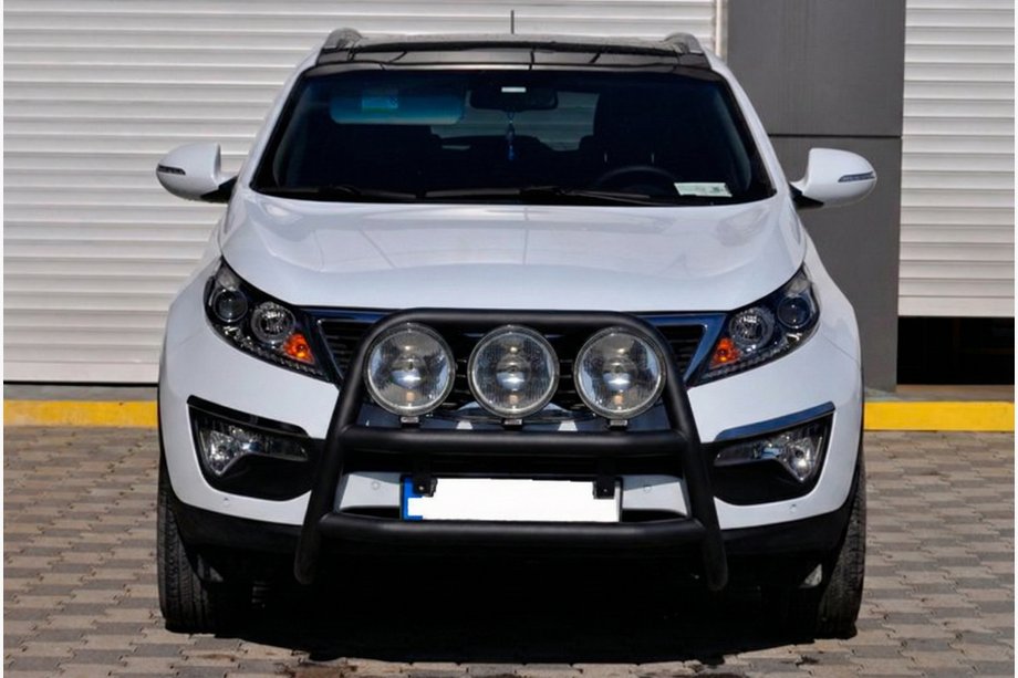 Kia Sportage 2010-2015 Pare-buffle WT018 Noir (Inox) Image