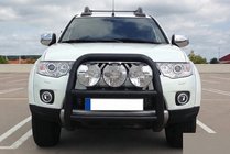 Mitsubishi L200 2006-2015 Pare-buffle WT018 Noir (Inox) photo 2
