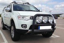 Mitsubishi L200 2006-2015 Pare-buffle WT018 Noir (Inox) photo 1