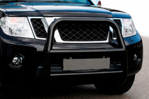 Nissan Pathfinder R51 2005-2014 Pare-buffle WT018 Noir (Inox) photo 1
