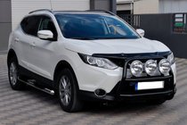 Nissan Qashqai 2014-2021 Pare-buffle WT018 Noir (Inox) photo 3