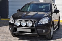 Nissan Qashqai 2007-2010 Pare-buffle WT018 Noir (Inox) photo 3