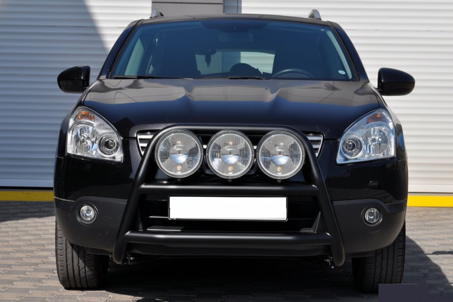 Nissan Qashqai 2007-2010 Pare-buffle WT018 Noir (Inox) Image