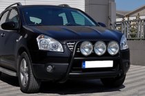 Nissan Qashqai 2010-2014 Pare-buffle WT018 Noir (Inox) photo 3