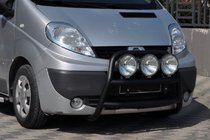 Opel Vivaro 2001–2015 Pare-buffle WT018 Noir (Inox) photo 2