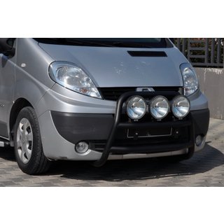 Pare-buffle WT018 Noir (Inox) Opel Vivaro 2001–2015 photo 2