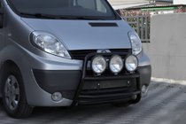 Renault Trafic 2001–2015 Pare-buffle WT018 Noir (Inox) photo 1