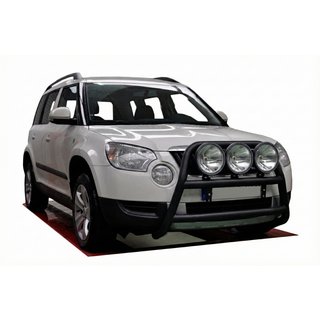 Pare-buffle WT018 Noir (Inox) Skoda Yeti 2009-2017 photo 1