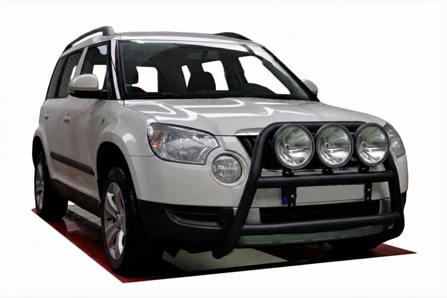 Skoda Yeti 2009-2017 Pare-buffle WT018 Noir (Inox) Image