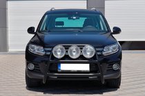 Volkswagen Tiguan 2007-2016 Pare-buffle WT018 Noir (Inox) photo 2