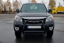 Ford Ranger 2007-2011 Pare-buffle QT008 Noir (Inox) photo 3