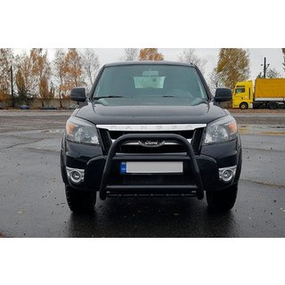 Pare-buffle QT008 Noir (Inox) Ford Ranger 2007-2011 photo 3