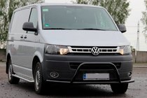 Volkswagen T5 2010-2015 Pare-buffle WT007ST Noir (Inox) photo 1