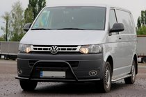 Volkswagen T5 2010-2015 Pare-buffle WT007ST Noir (Inox) photo 2