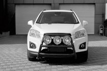 Chevrolet Trax 2012-2023 Barre Avant WT018 Noire (Inox) photo 2