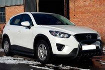 Mazda CX-5 2012-2017 Barre Avant WT021 Noir (Inox) photo 1