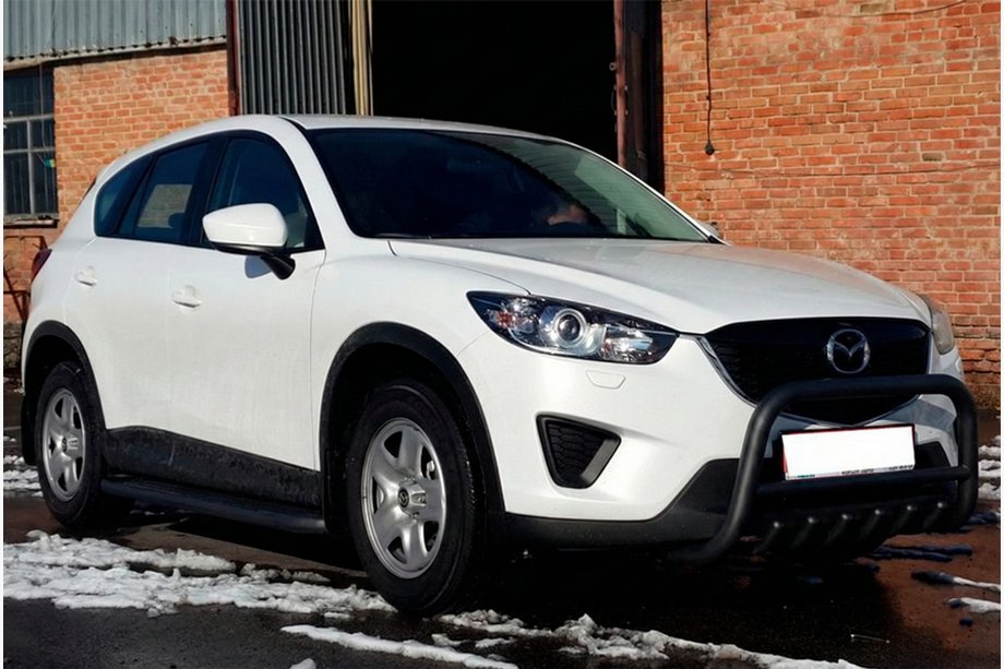 Mazda CX-5 2012-2017 Barre Avant WT021 Noir (Inox) Image