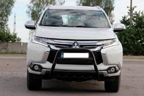 Mitsubishi Pajero Sport 2015- Pare-buffle WT008 Noir (Inox) photo 4