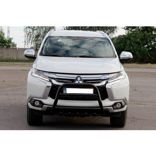 Pare-buffle WT008 Noir (Inox) Mitsubishi Pajero Sport 2015- photo 1