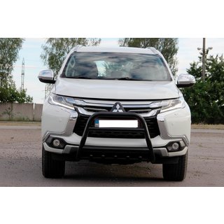 Pare-buffle WT008 Noir (Inox) Mitsubishi Pajero Sport 2015- photo 4
