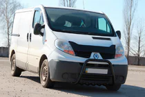 Renault Trafic 2001–2015 Pare-buffle QT-Spec Noir (Inox) photo 2