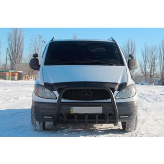 Pare-buffle XL-WT025 Noir (Inox) Mercedes Vito W639 2004-2014 photo 2