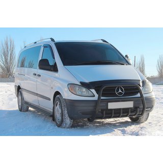 Pare-buffle XL-WT025 Noir (Inox) Mercedes Vito W639 2004-2014 photo 1