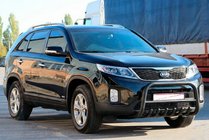 Kia Sorento II XM 2009-2014 Pare-buffle WT021 Noir (Inox) photo 3