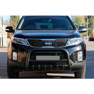 Pare-buffle WT021 Noir (Inox) Kia Sorento II XM 2009-2014 photo 2