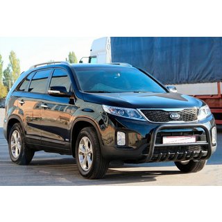 Pare-buffle WT021 Noir (Inox) Kia Sorento II XM 2009-2014 photo 3