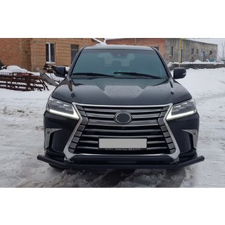 Barre Avant ST014 Black (2015+, Inox) Lexus LX570/450d 2008-2022 photo 2