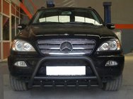 Mercedes ML W163 1997-2005 Pare-buffle Black (inox) photo 2