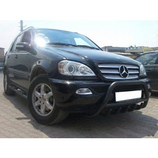 Pare-buffle Black (inox) Mercedes ML W163 1997-2005 photo 1