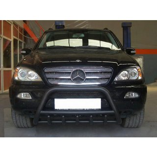 Pare-buffle Black (inox) Mercedes ML W163 1997-2005 photo 2