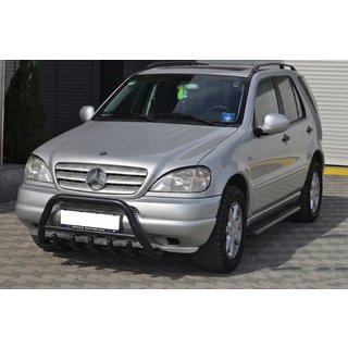 Pare-buffle Black (inox) Mercedes ML W163 1997-2005 photo 3
