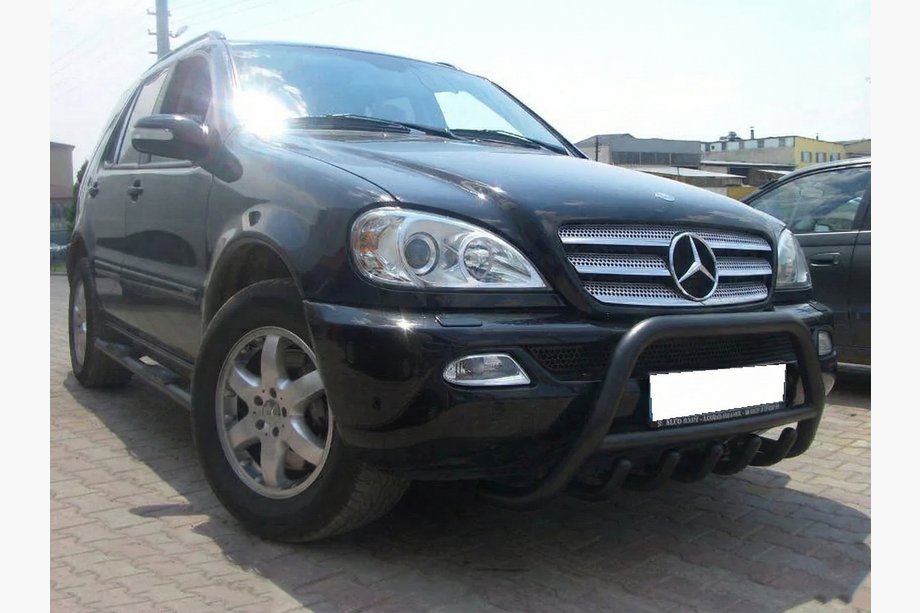 Mercedes ML W163 1997-2005 Pare-buffle Black (inox) Image