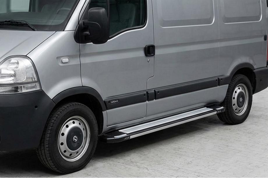 Renault Master 1998-2010 Marchepieds Latéraux Rainbow (2 pcs, Aluminium) Image