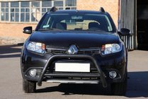 Dacia Sandero 2013-2020 Barre Avant WT006 Noire (Inox) photo 2