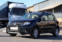 Dacia Sandero 2013-2020 Barre Avant WT006 Noire (Inox) photo 3
