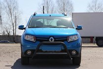 Dacia Sandero 2013-2020 Barre Avant WT006 Noire (Inox) photo 1