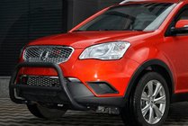 SsangYong Korando 2010-2019 Pare-buffle WT005 Noir (Inox) photo 3