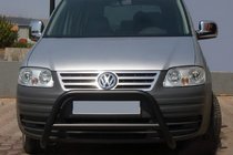 Volkswagen Caddy 2004-2010 Pare-buffle WT005 Noir (Inox) photo 1