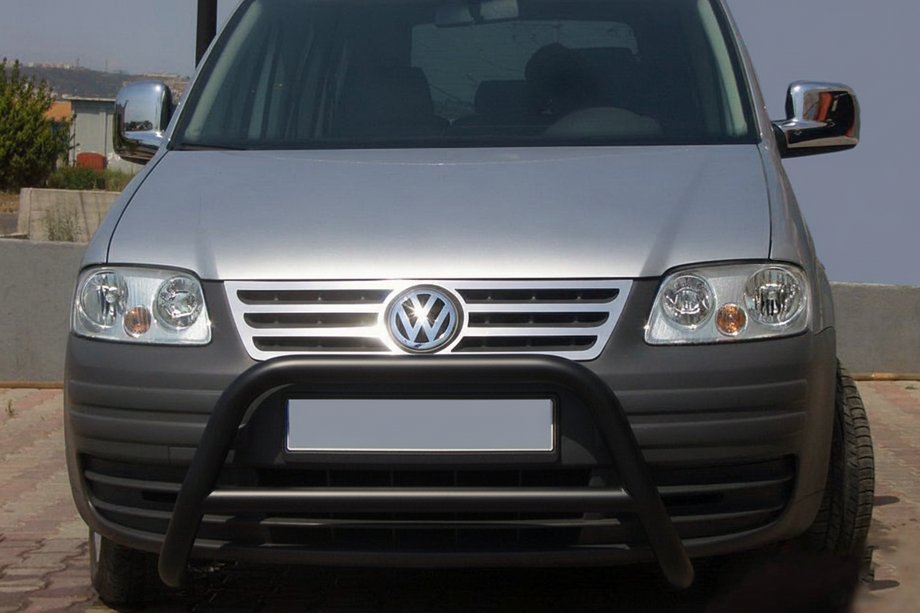 Volkswagen Caddy 2004-2010 Pare-buffle WT005 Noir (Inox) Image