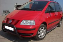 Volkswagen Sharan 1995-2010 Pare-buffle WT005 Noir (Inox) photo 1