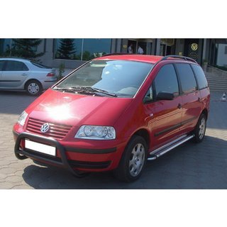 Pare-buffle WT005 Noir (Inox) Volkswagen Sharan 1995-2010 photo 2