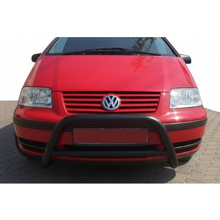 Pare-buffle WT005 Noir (Inox) Volkswagen Sharan 1995-2010 photo 3